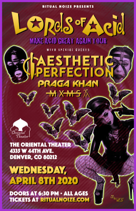 Lords of Acid, Aesthetic Perfection & Praga Khan [CANCELLED] at Brighton Music Hall