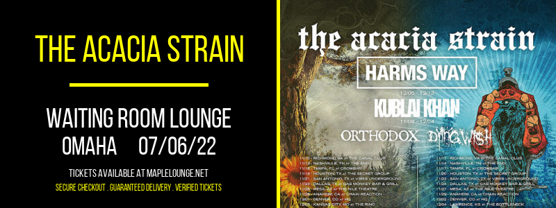 The Acacia Strain at Waiting Room Lounge tickets The Acacia Strain at Waiting Room Lounge
