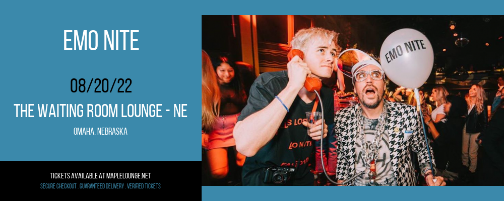 Emo Nite at Waiting Room Lounge tickets Emo Nite at Waiting Room Lounge