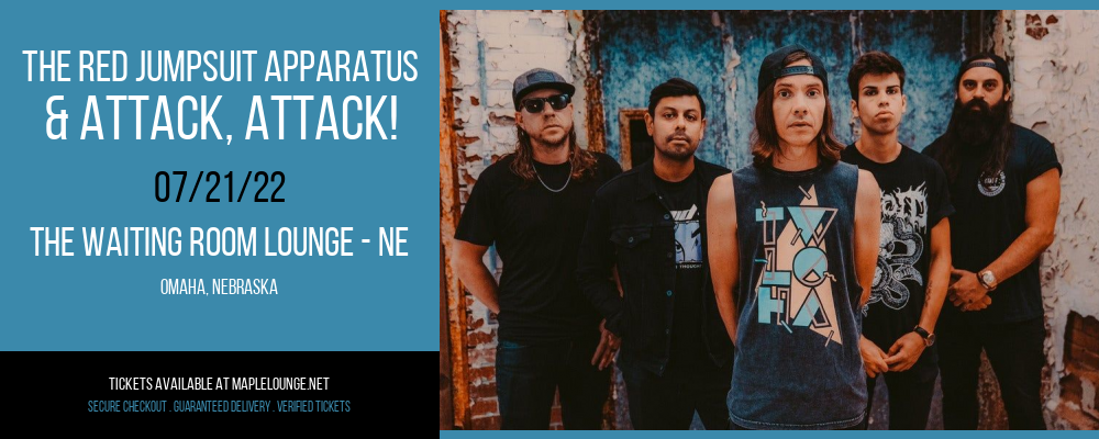 The Red Jumpsuit Apparatus & Attack, Attack! at Waiting Room Lounge tickets The Red Jumpsuit Apparatus & Attack, Attack! at Waiting Room Lounge