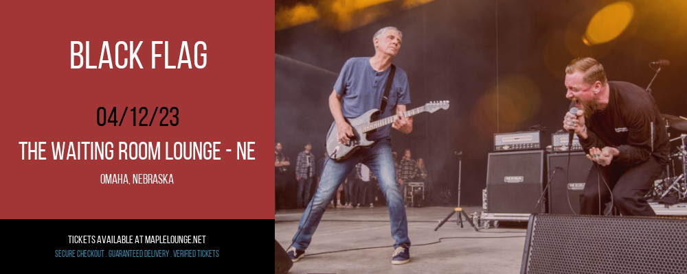 Black Flag at Waiting Room Lounge tickets Black Flag at Waiting Room Lounge