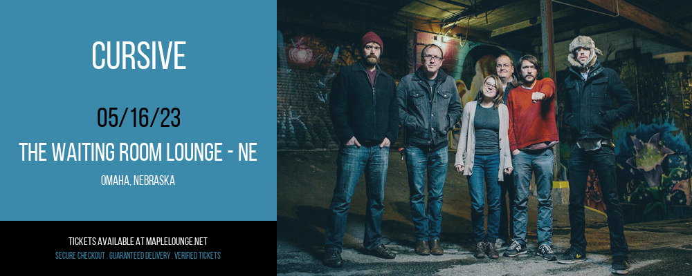 Cursive at Waiting Room Lounge tickets Cursive at Waiting Room Lounge