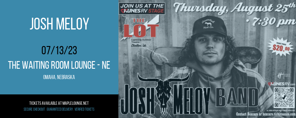 Josh Meloy at Waiting Room Lounge tickets Josh Meloy at Waiting Room Lounge