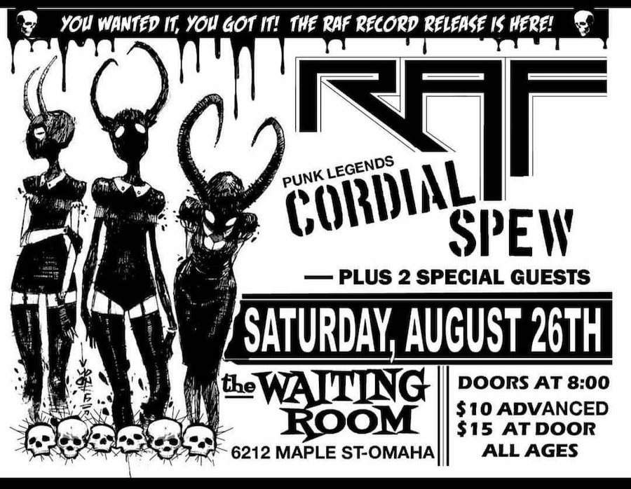 RAF Record Release Show at Waiting Room Lounge