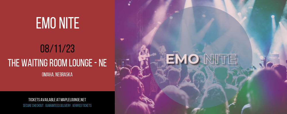 Emo Nite at Waiting Room Lounge tickets Emo Nite at Waiting Room Lounge