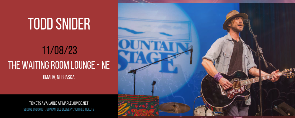 Todd Snider at The Waiting Room Lounge - NE