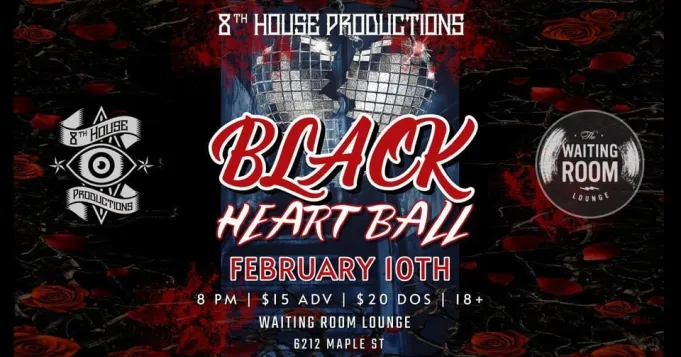 Anti-Valentines Black Heart Ball